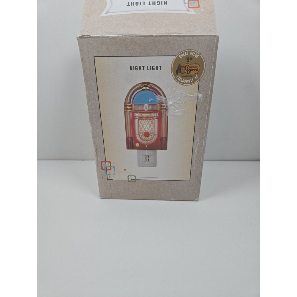COLORFUL JUKEBOX NIGHT LIGHT - CRACKER BARREL EXCLUSIVE